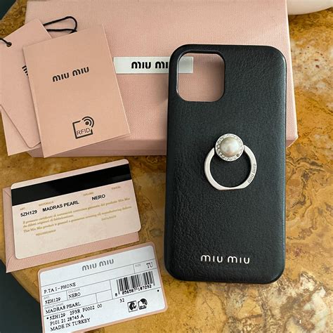 Miu Miu Madras Iphone X And Xs Case In Black 